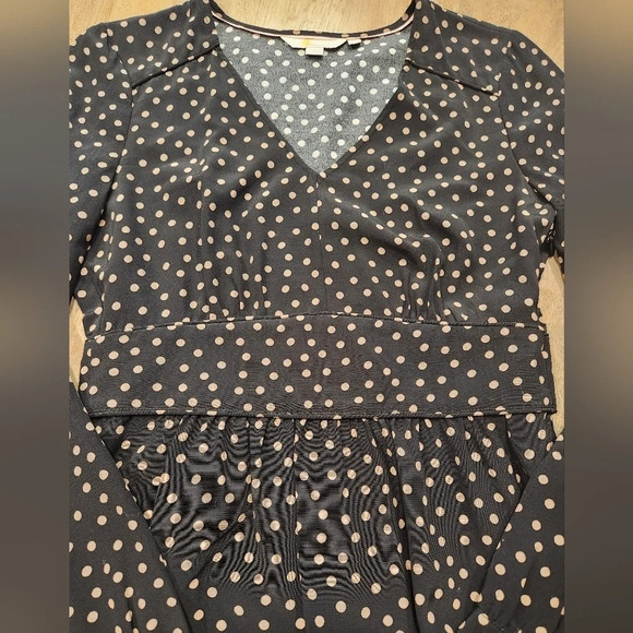 Boden Elsie Polka Dot Peplum Top Blouse size 4 - Picture 4 of 8